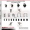 Service Caster 3.5 Inch 316SS Soft Rubber Swivel 10mm Threaded Stem Caster Lock Brake, 2PK SCC-SS316TSTTL20S3514-SRS-M1015-2-S2 - alternate 5